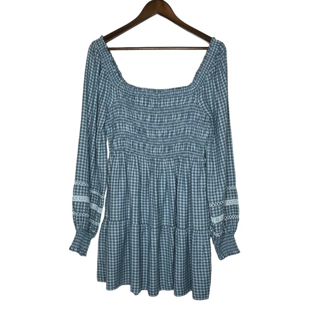 American Eagle NWT Women's Smocked Long‎ Sleeve Mini Dress Size Medium